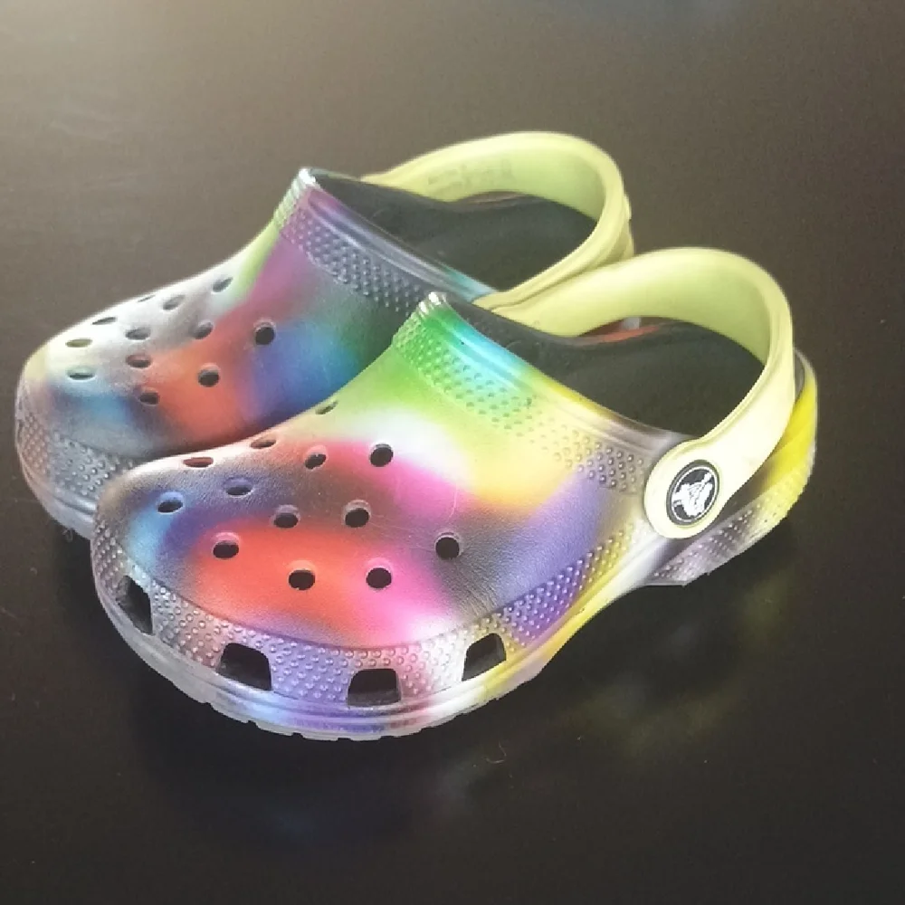 CROCS Kids Multicolor Water Shoes Slip Ons